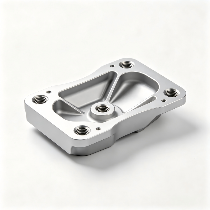 Precision 5-Axis CNC Machining Service for 6061 Aluminum Custom Components with Single Clamping Operation and Clear Anodizing