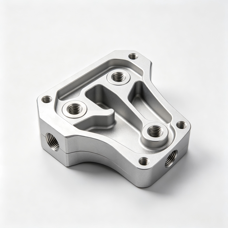 Precision 5-Axis CNC Machining Service for 6061 Aluminum Custom Components with Single Clamping Operation and Clear Anodizing