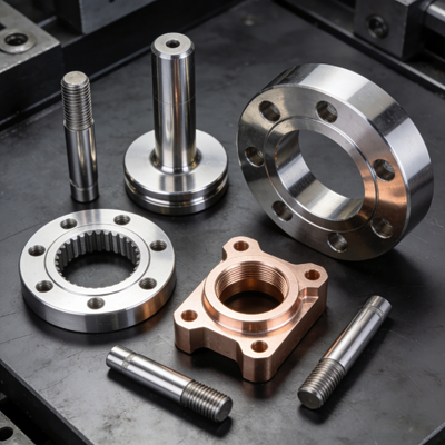 Komponenty do obróbki CNC metali Stal nierdzewna Aluminium Miedź z certyfikatem ISO9001